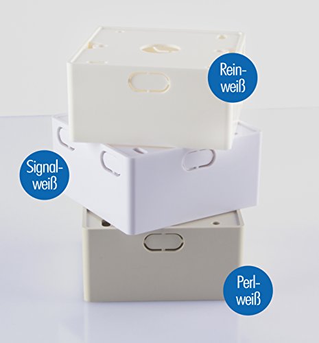 Aufputzrahmen für Unterputzdosen, perlweiß, LogiLink® [NP0222] - 6