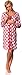 Italian Fashion IF Maternity Night Dress Iga 0111 (White/Raspberry, XL)