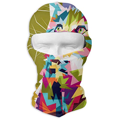 Cute Colorfully Cat Quick Dry Microfibre Headwear Cycling Full Face Mask