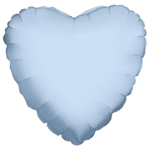 Betallic F10010H - Folienballon 18 Zoll - Herz, hellblau