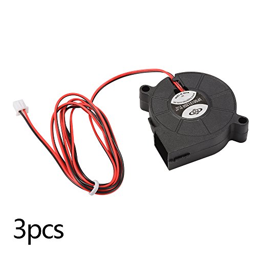 XCSOURCE® 3Stk Bürstenlos DC 12V 0.18A 5015 Kühlgebläse Auspuff Turbo Fan 50x15mm 2-pin für 3D Drucker Computer TE726 - 2