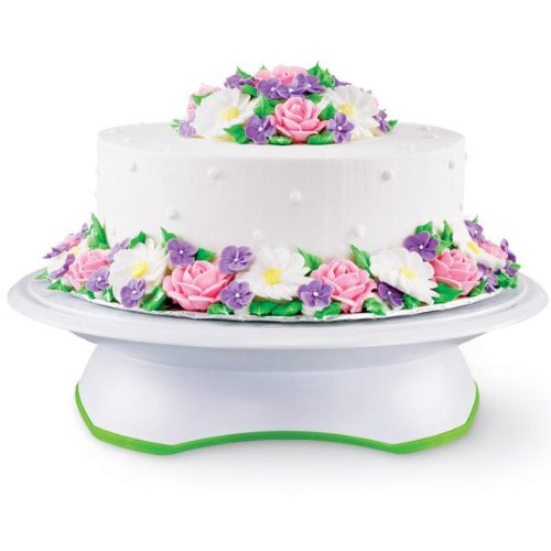 Wilton 307-301 Trim ‚N Turn Ultra Cake Stand Tortenuntersetzer, Kunststoff, weiß, 28 x 28 x 7,5 cm - 2