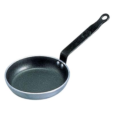 De Buyer 8140.14 'Choc' Poêle à Blinis Antiadhésive - Queue Feuillard Rivetée - Aluminium Revêtu - Diamètre 14 cm