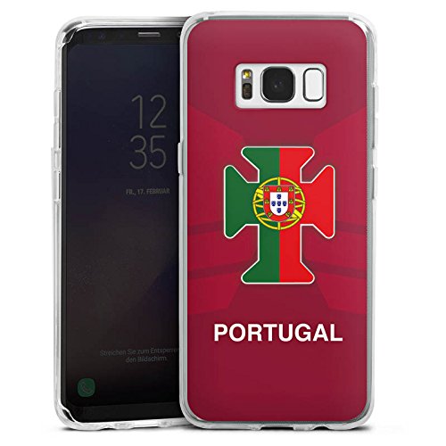DeinDesign Samsung Galaxy S8 Silikon Hülle Case Schutzhülle Portugal Em Trikot Fussball Football