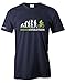 BIKER EVOLUTION - HERREN - T-SHIRT in Navy by Jayess Gr. L