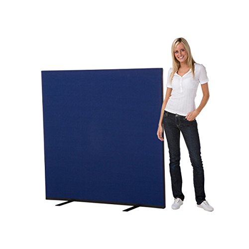 Panelwarehouse 1500 x 1500 Office Screen / Partition, royal blue Woolmix fabric