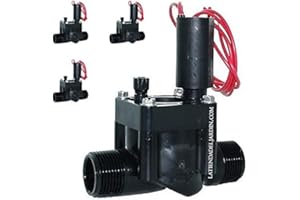Suinga Hunter Lot de 4 électrovannes d'arrosage électriques 1" 24 V PGV-100 mm Filetage mâle Fonctionne avec n'importe quel programmateur d'arrosage électrique du marché, noir