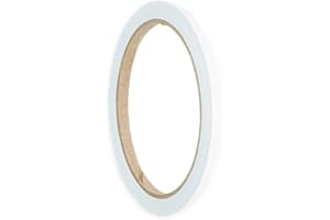 ‎1A STYLE STICKER Auto Zierstreifen Weiß Folienstreifen Autodekor Folie White Pinstripes Boot Basteln Modelbau (6 mm)