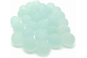 mesbilles - 40 Mini-Billes Givré - Mini Bille en Verre 10 mm