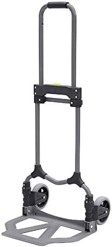Hand Truck DELLT Trolley Fold Household Pull Rod Trolley Mute Rubber Wheel Shopping Climb The Stairs Trolley Load-bearing 70KG (Size : 2 rounds)