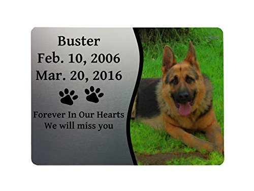 PETS-DOG-CAT-RABBIT-MEMORIAL-PLAQUE-PHOTO-5-Metal-Aluminium-Sign-Plaque-Custom-Personalised-by-MegSub