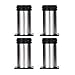 Produktbild Furniture legs 4 stück Set Edelstahl kabinett fuß fuß Tisch fuß Sofa fuß pad Bett fuß verstellbare möbelfüße