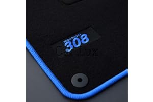 Car Lux AR0`4144 - Alfombras Alfombrillas Medida Edition Velour para el 308 Desde 2013-