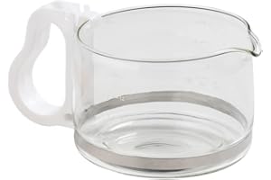 Fackelmann 2002350 - Jarra de café para cafetera Philips Confort Blanche, Jarra de café Philips, Jarra de café de 12 Tazas, plástico, Vidrio