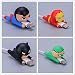 Produktbild RosewineC Bite Kabelschutz - 1/4 Stück (Superman, Iron Man Batman, Green Lantern, Spiderman, Venom, Hulk, Captain A) (kompatibel mit iPhone-Kabeln) 4 Stück