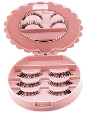 MRULIC Acryl Nette Bogen Falsche Wimper Aufbewahrungsbox Make-up Kosmetik Spiegel Fall Organizer Acryl Nette Bogen...