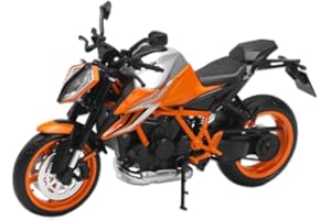 Fuwraixis 1/12 Jouets en Alliage pour Motos, Modèle de Locomotive 1290 Super Duke R, Série de Courses de motocyclettes, Cadeau pour Enfants, Modèle de Voiture de Collection pour Hommes
