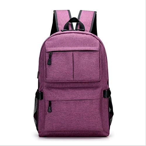 Laptop Backpack Oxford Waterproof Cloth Rucksack School College Bookbag Travel Bag Shoulder Purse ( Color : Purple , Size : 1 )