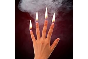 REBETOMO 4 Pz/set Dito Fuoco Trucchi Magici Fuoco Appare Pollice Suggerimenti Mago Professionale Fase Illusioni Gimmicks Fiamma Accessori Puntelli