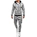 Produktbild Sannysis Herren Jogging Anzug Trainingsanzug Sweatshirt Hose Herbst und Winter Langärmelige Kapuzenpulli Hosenanzug Kapuzenjacke