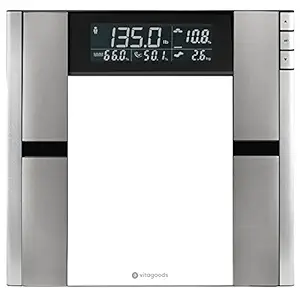 Vitagoods Form Fit Digital Scale and Body Analyzer (Silver)