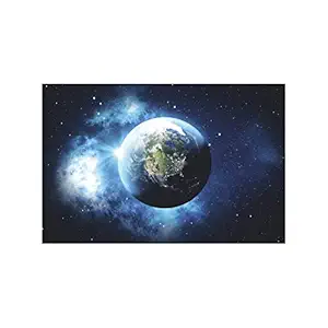 Anne Print Solutions View of Earth from Space Canvas Pearl Finish (Without Frame) for Wall Canvas Home Decor & Office Decor Pack of 1 Pcs Size 36 Inch* X 24 Inch*