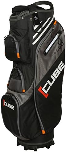 "NEW 2017" SKYMAX CUBE 14 WAY DIVIDER GOLF CART TROLLEY BAG / ALL COLOURS (Black/Charcoal)