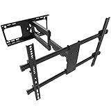 【 FUNKTIONEN 】✅ Diese Fernseher-Halterung ist bis 180 Grad schwenkbar wenn Bildschirm-Breite max 100cm 🔸 Der Neige-Bereich liegt bei +15/-5 Grad 🔸 Wand-Abstand zwischen 69mm - 615mm 🔸 Zur optimalen Einstellung nach der Montage ist die Front-Platte um +/-3 Grad drehbar