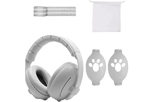 AVCXEC Protezione Acustica per Bambini, 2 in 1 Cuffie Neonato Antirumore con Fasce Morbide Riduzione Rumore Paraorecchie Neonati Protettori Acustici Cuffie Antirumore per Neonati Bambini 0 a 48 Mesi