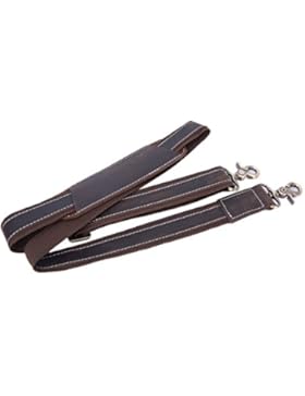 BAIGIO Herren Leder und Nylon Schultergurt Reisetasche Umhängetasche Abnehmbare Tragegurt Schulterriemen für Umhängetasche...