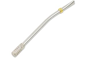 Delicatino - Bombilla Hexagonal para Mate - Acero Inoxidable (17cm) - Filtro Desmontable de Cobre Niquelado - Diseño Clásico y Funcional