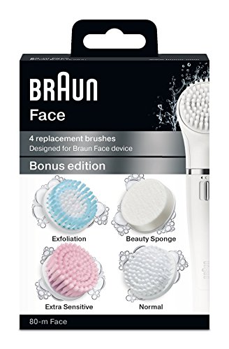 Braun Face Ersatzbürste Bonus Edition für Braun Gesichtsepilierer, 4 Stück - 8