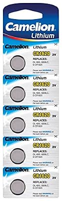 Camelion 13005620 Lithium Knopfzelle CR1620, 3V, 5er Blister