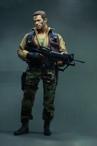 Major Dutch Schaeffer Figure 1:6th Scale Deluxe Action Figure - Predator 12 Inch Hot Toys Movie Masterpiece