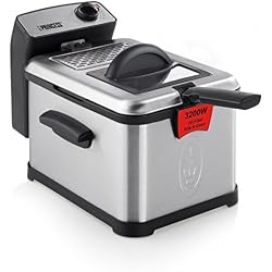 Friteuse Superior Deep Fat Princess 183002 - zone froide et filtres de sécurité - Puissance de 3 200 W - 4 litres