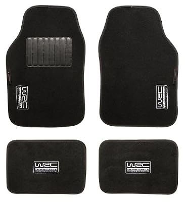 WRC 007434 4 Tapis Moquette Noirs
