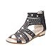Produktbild Sandalen Damen,Binggong Frühling Sommer Damen Frauen Keil Sandalen Mode Fisch Mund Hohl Roma Schuhe Elegant Rhein Fischkopf Mund Schuhe Mode Durchbrochene Sandalen Stilvoll (Schwarz 3, 38)