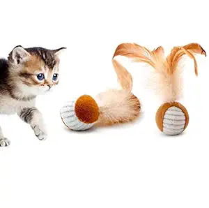 Pets Empire Playfun Cat Toys Made of Natural Materials, Cat Toys -Pack of 2