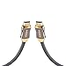 Produktbild Cadorabo 3,0m HQ HDMI Kabel 2.0/1.4a High Speed mi Ethernet, Nylon-Schutz, Ultra HD 4K - 3D Ready Arc 1080p/2160p [3 Meter] mit Vergoldeten Anschlüssen in Schwarz