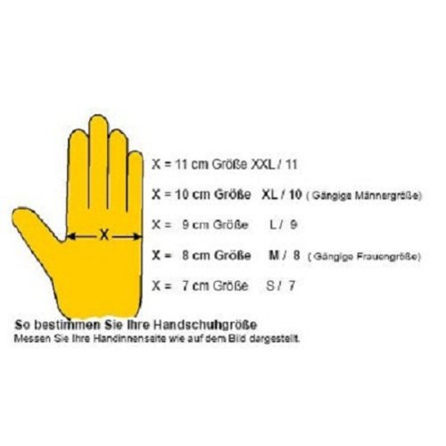Griffy 1706 Montagehandschuhe Ziegennappaleder mit rotem Interlock-Handrücken Größe (Handschuhe): - 2