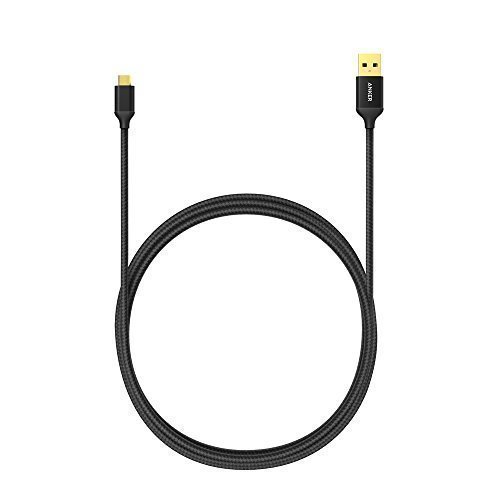 Anker Cavo Micro USB 3m in Nylon Intrecciato Anti Groviglio con Connettori placcati in Oro per Android, Samsung S6, S7 Edgeï¼ŒS6 Edgeï¼ŒNote 4, LG, HTC, Nexus, Sony e altri