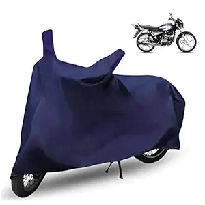 Stuff Waterproof Bike Cover for Hero SPLENDER with Storage Bag Combo (Blue)