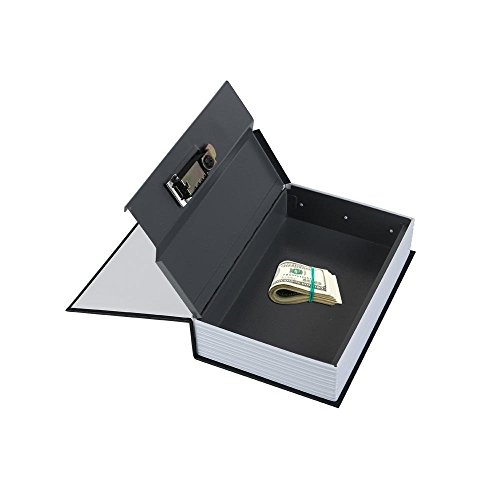 Ailiebhaus Buchtresor Buchattrappe Geheimversteck Buchsafe Versteck Buch Geld Sparschwein,Schwarz 180*115*55mm - 6
