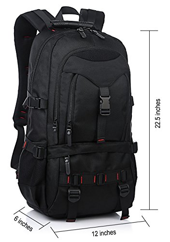 Rucksack Damen Herren Studenten Backpack Tocode Laptop Rucksack f  r 17  Notebook Sch  ler Backpacks Schultaschen mit zwei Seitentaschen f  r Wandern 