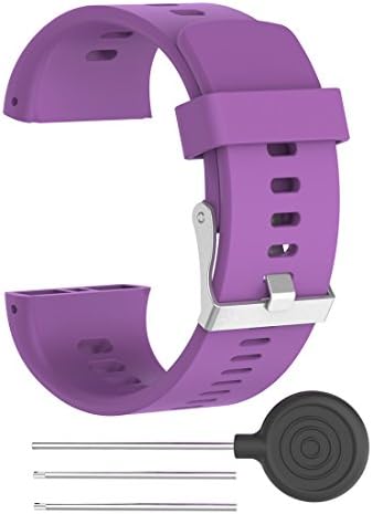 Fiimi Polar V800 Replacement Band - Fiimi Silicone Replacement Band For Polar V800 GPS Sport Watch (Silicone Purple)