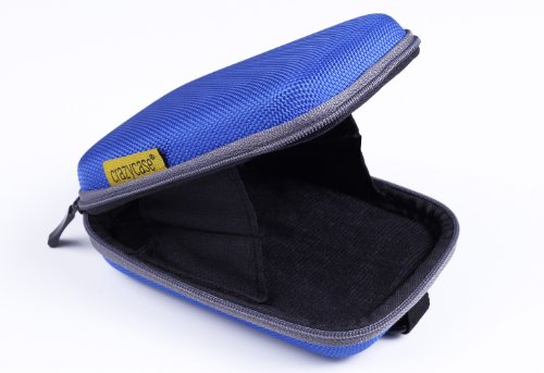 Set SDHC de CrazyCase avec   tui    coque rigide de couleur BLEU   carte m  moire SDHC 32 GB et batterie de rechange DMW-BCG13E   DMW-BCJ13E de haute performance compatible avec PANASONIC  Lumic DMC TZ41