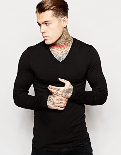 Long Sleeve V Neck Tee Shirts pack of 3 Medium mens