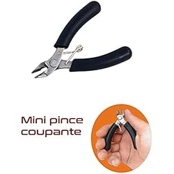 Mini pince coupante 94mm pour travaux de précision, petits cables electriques, electronique, bijouterie, horlogerie