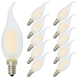 led lampen kerzenform ENERGIEEFFIZIENT. Das PACK von 10 Einheiten 4W C35 E14 Dimmbare LED Kerze Glühbirnen, ersetzen 40W Glühlampe. Sparen Sie über 80% auf Stromrechnung.