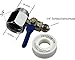 Produktbild AS3. Absperrventil + Adapter + Teflonband. Absperrhahn Kugelhahnventil für 1/4 Zoll(6mm) Schlauch.